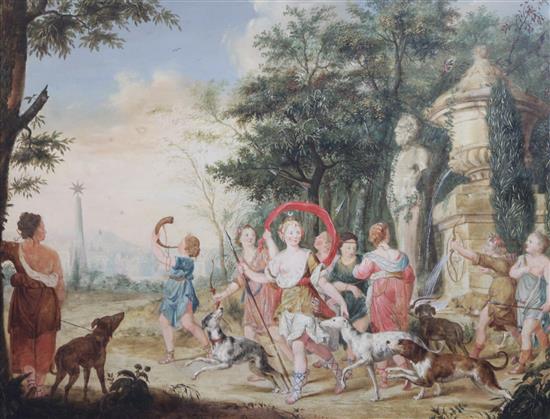 G. Musu... Diana leading a hunting party 17 x 22in.